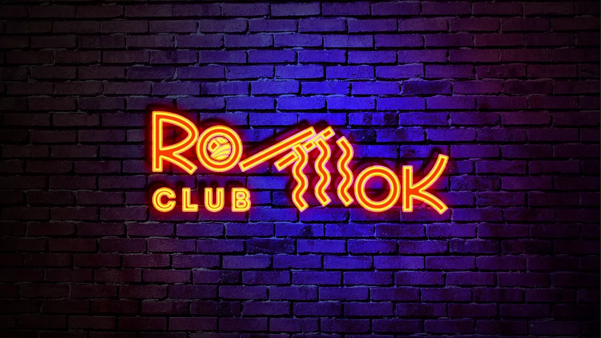 Разработка интерьерной вывески суши-бара «Roll Wok Club» в Железногорске-Илимском